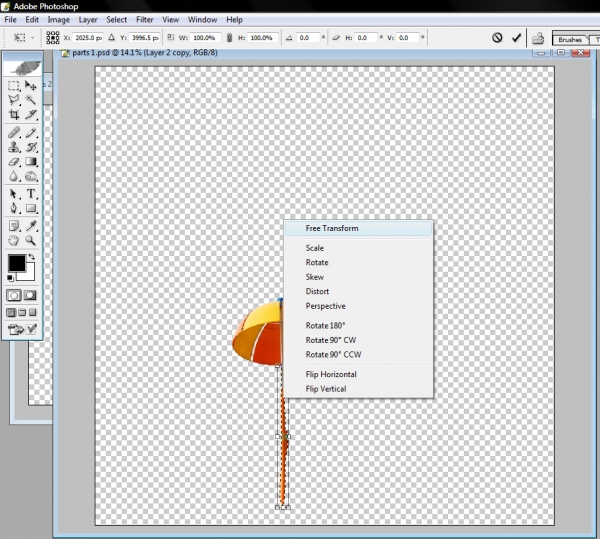 Creation of Umbrelerated: Step 8